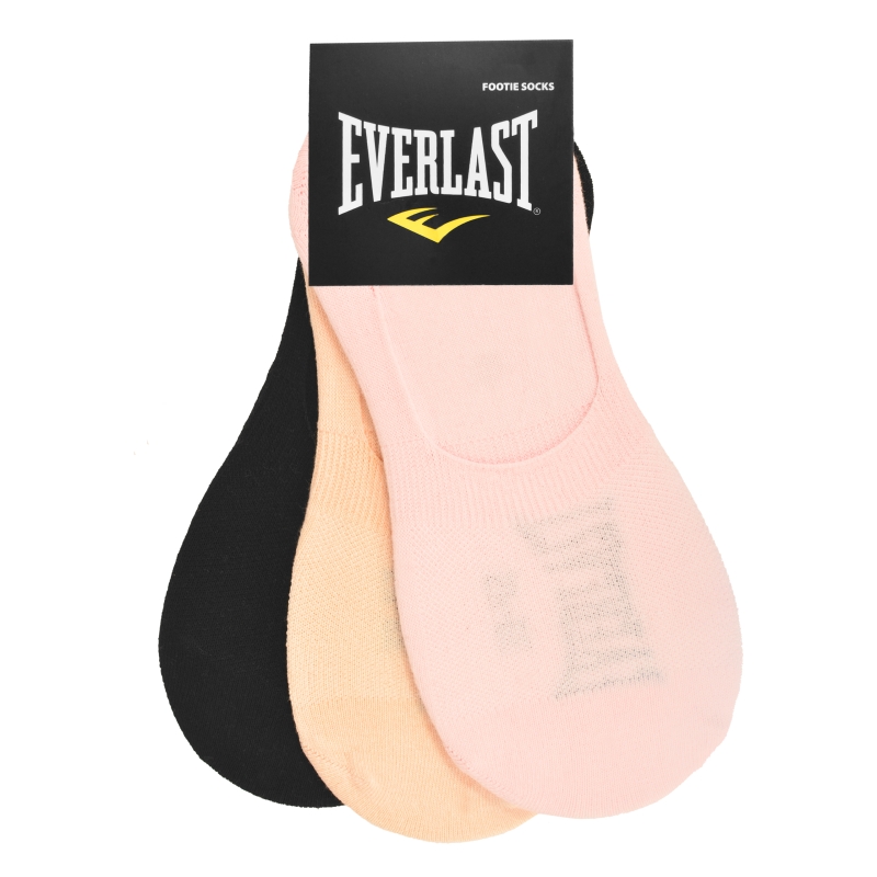 Komplet trzech mix kolorów stopek Everlast z widocznym logo na opakowaniu.