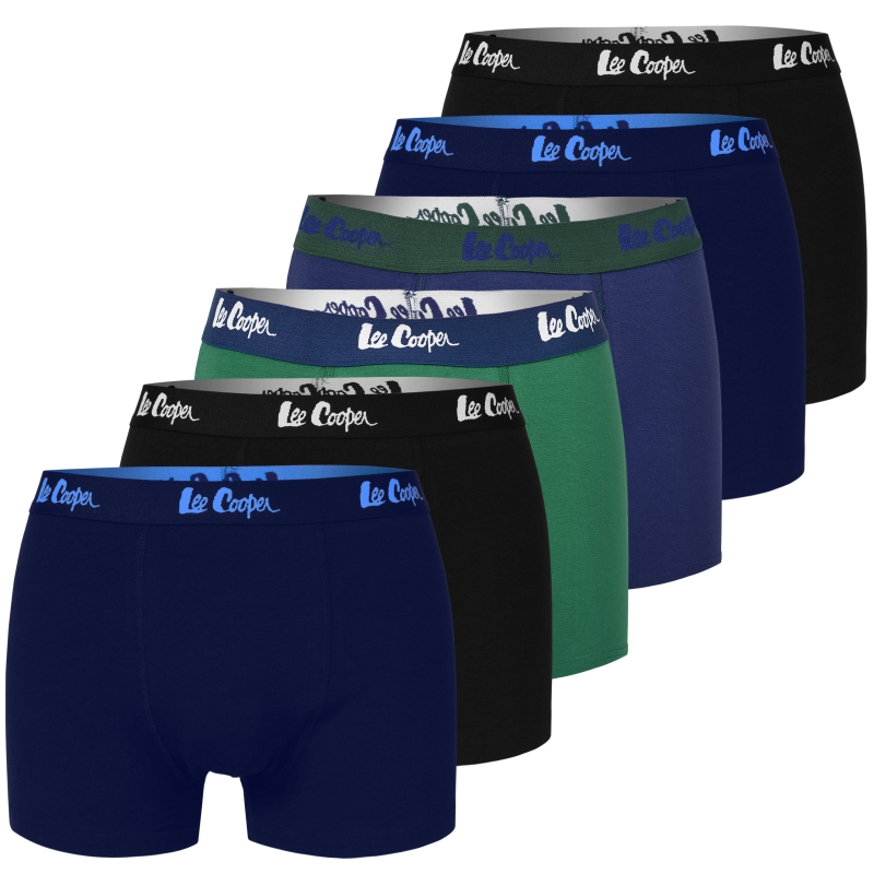 Zestaw 6 bokserek męskich Lee Cooper w różnych kolorach