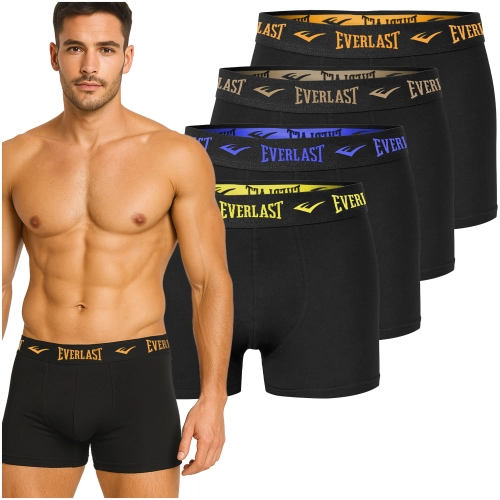 Everlast Bokserki Męskie 4 sztuki Majtki Bawełniane
