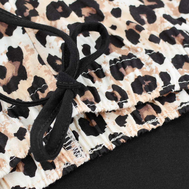 Spodnie piżamy Cornette z panterkowym wiązaniem