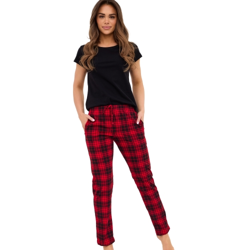 Cornette Piżama Damska Koszulka Długie Spodnie Bawełna Prezent