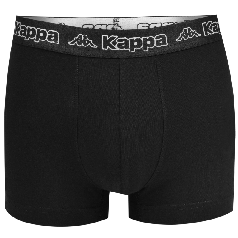 Kappa bokserki czarne z czarną gumą i logo