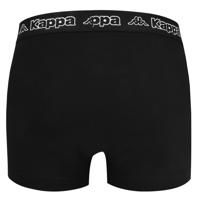 Kappa bokserki tył z czarną gumą i białym logo