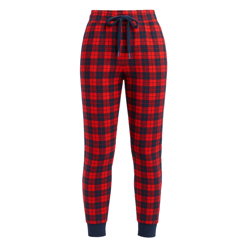 Spodnie piżamowe Lee Cooper w czerwoną kratę
