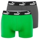 PUMA Bokserki Męskie 2 Sztuki Bawełna Zielone Szare