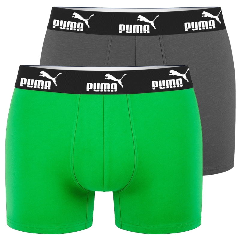 Zestaw 2 bokserek Puma zielono-szarych
