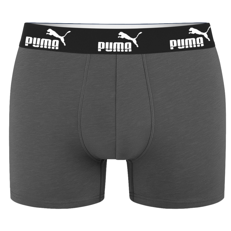 Szare bokserki męskie Puma z czarną gumą