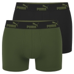 PUMA Bokserki Męskie 2 Sztuki Bawełna Zielone Czarne