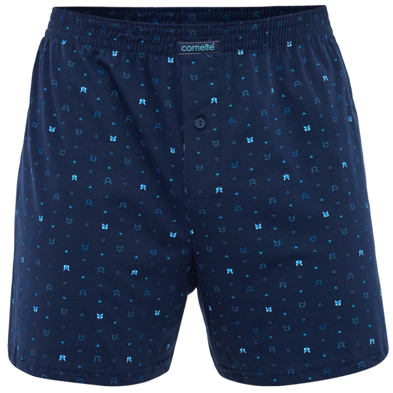 Cornette bokserki granatowe z niebieskimi akcentami