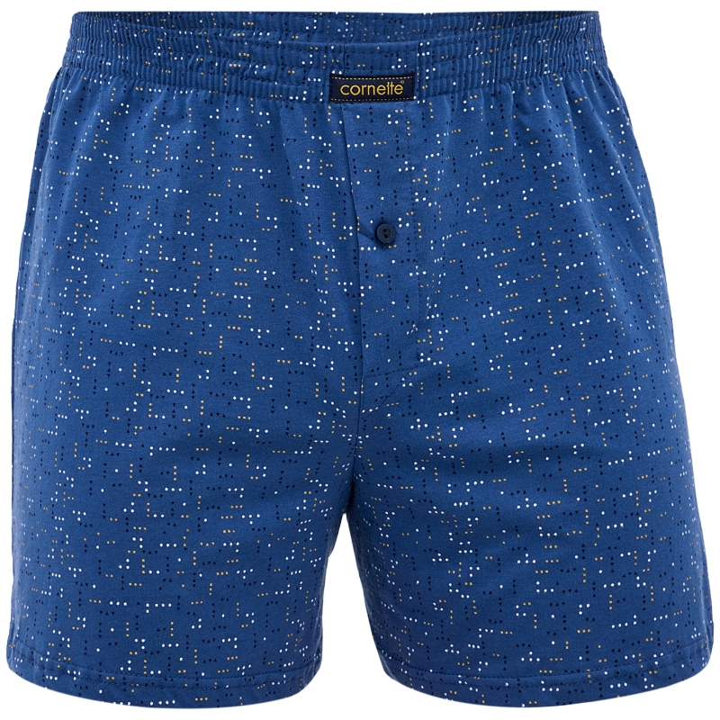 Cornette bokserki niebieskie z pikselowym nadrukiem