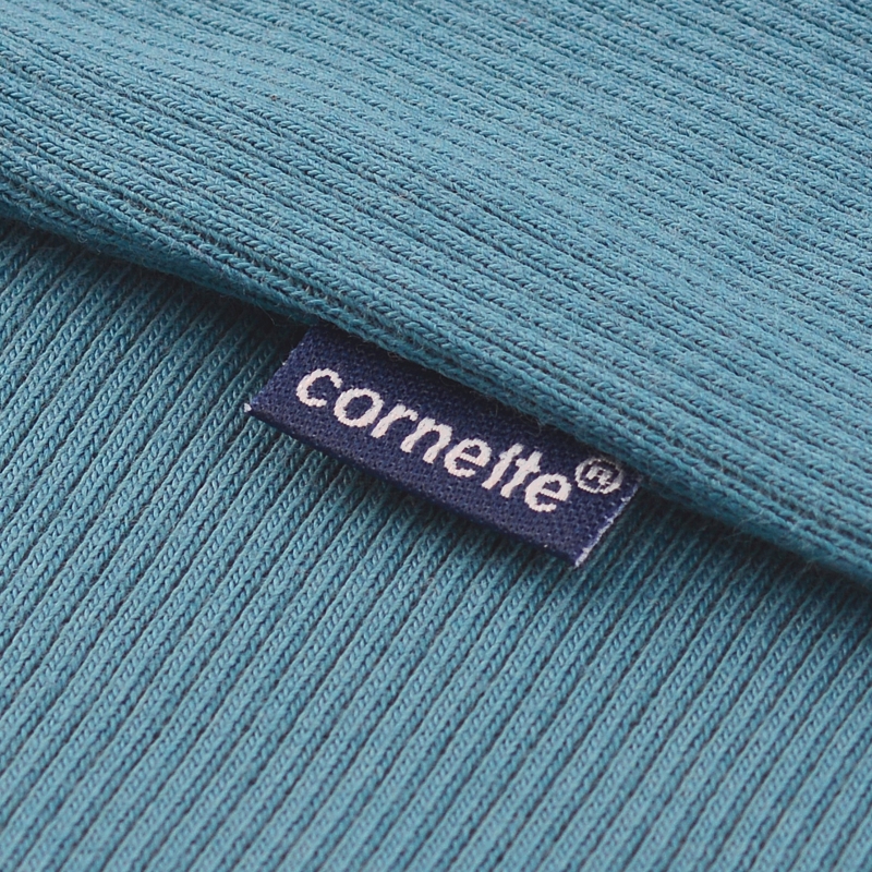 Cornette piżama damska z metką na niebieskiej bluzie