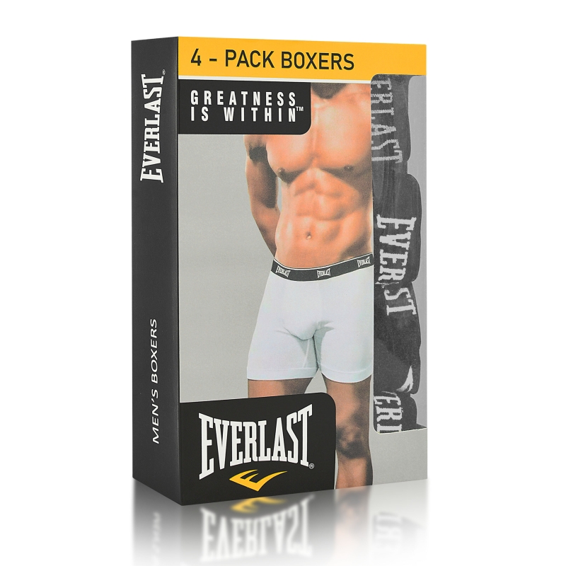 Everlast opakowanie bokserek męskich 4-pack z logo