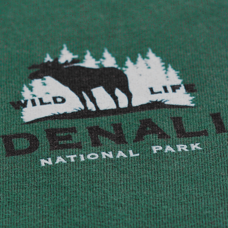 Cornette piżama męska zielona z nadrukiem Denali