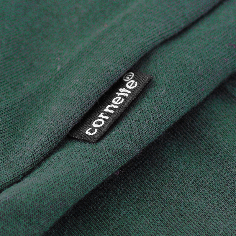 Cornette piżama – metka na nogawce w kolorze zielonym