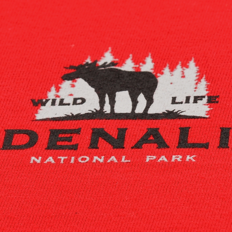 Cornette piżama męska czerwona z nadrukiem Denali