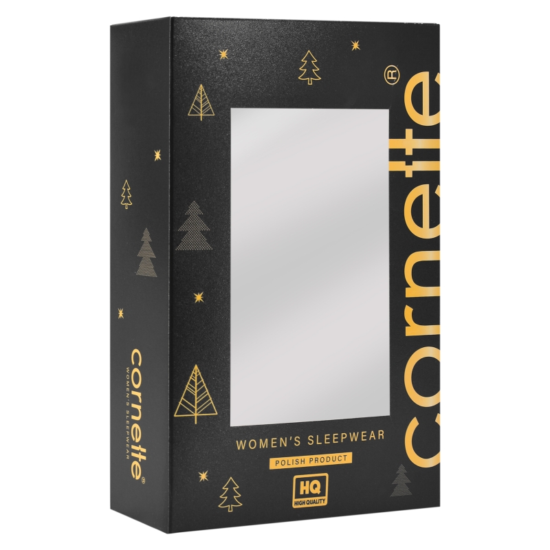 Cornette piżama – czarne opakowanie prezentowe
