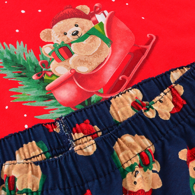 Cornette piżama – nadruk misia i spodnie z gumką