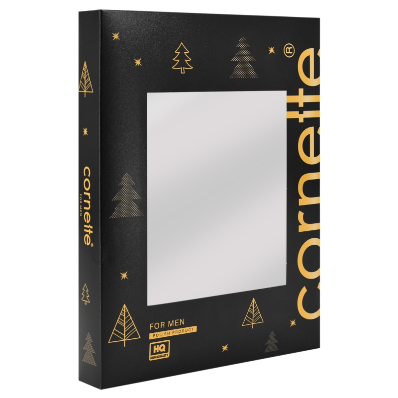 Cornette piżama – czarne opakowanie świąteczne For Men