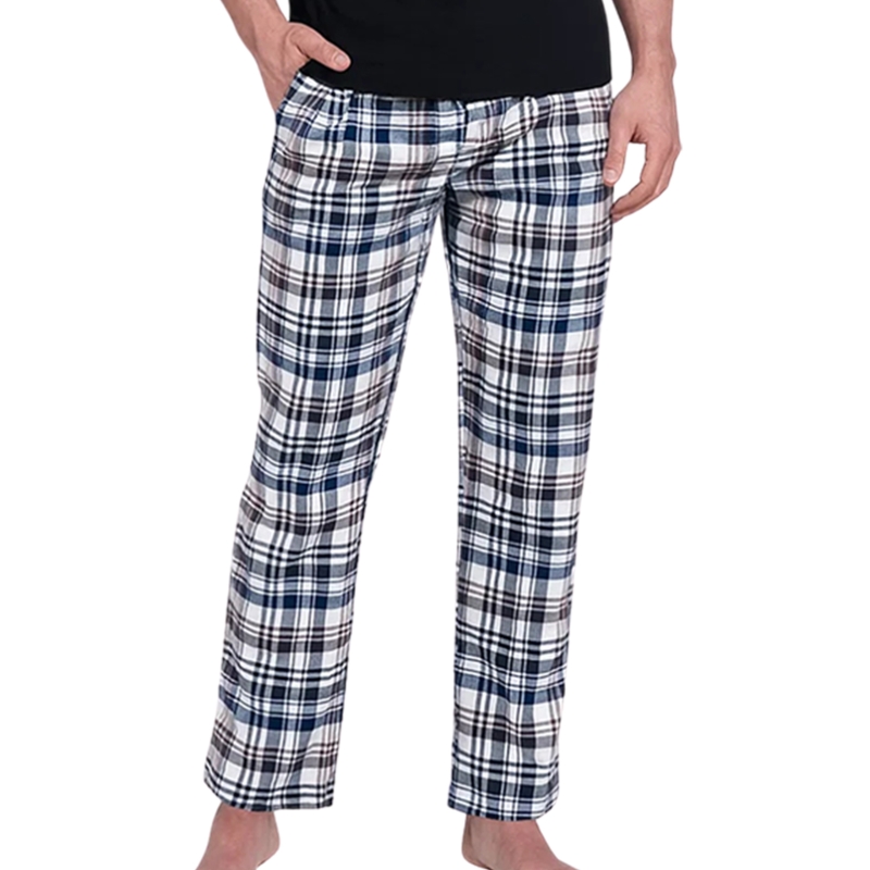 Cornette piżama męska – spodnie w granatową kratę