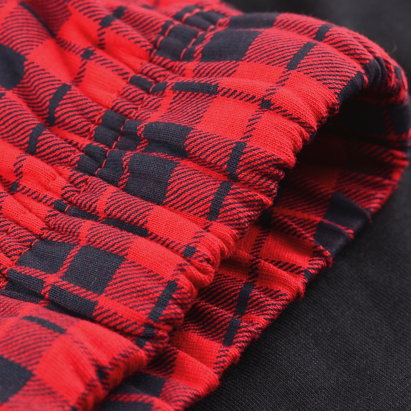 Lee Cooper piżama – elastyczny pas spodni w kratę