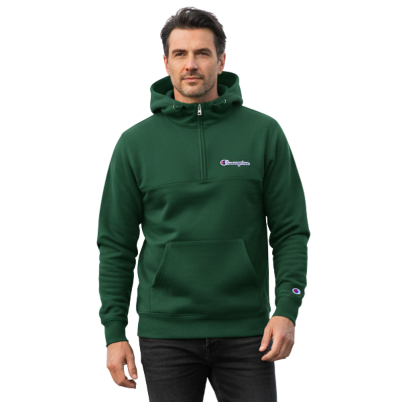 CHAMPION Bluza Męska Ocieplana 217866 ZIELONA Model