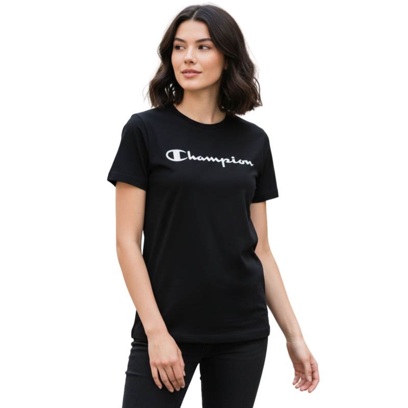 CHAMPION T-shirt Damski 113223 CZARNY Model