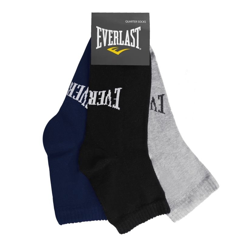 Zestaw 3 par męskich skarpet Everlast zakostki z dużym logo, w oryginalnym opakowaniu