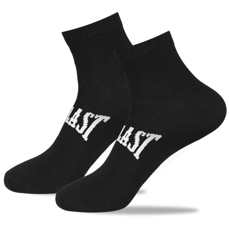 Dwie czarne skarpety Everlast z białym napisem