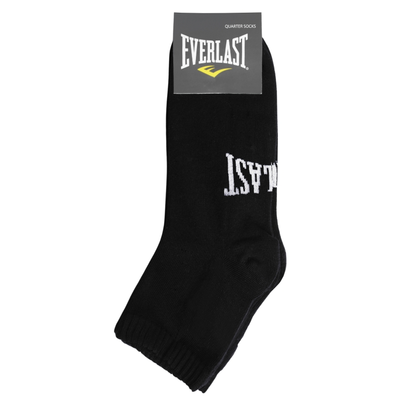 Opakowanie czarnych skarpet męskich Everlast, 3 pary