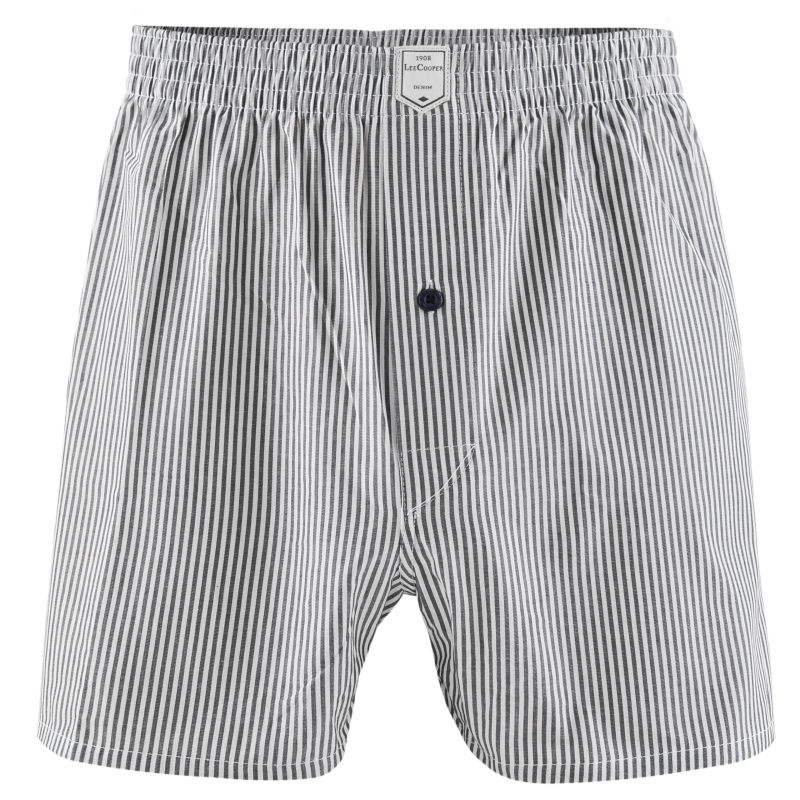 Szare bokserki męskie Lee Cooper w cienkie paski