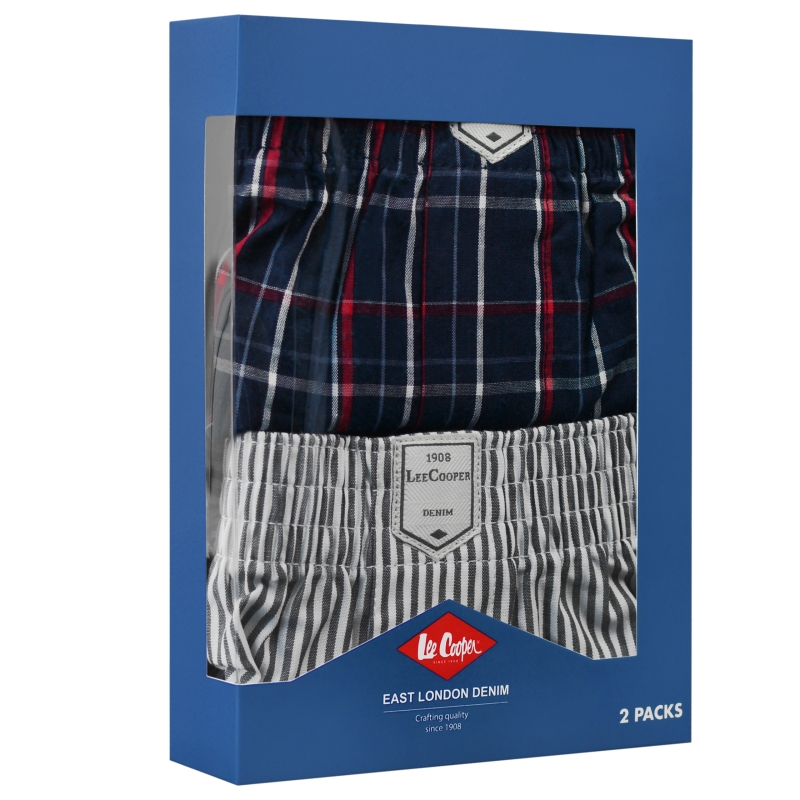 Opakowanie bokserek męskich Lee Cooper z widocznymi wzorami