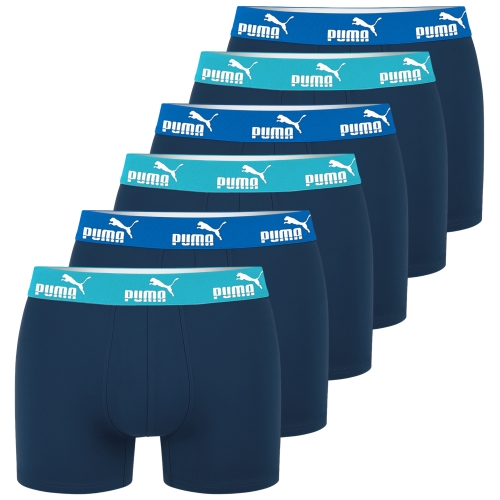 PUMA Bokserki Męskie 6 Sztuk Zestaw Bawełna Kolor Blue Navy