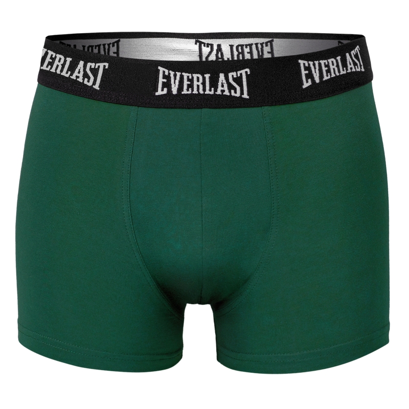 Bokserki męskie Everlast zielone z czarną gumą