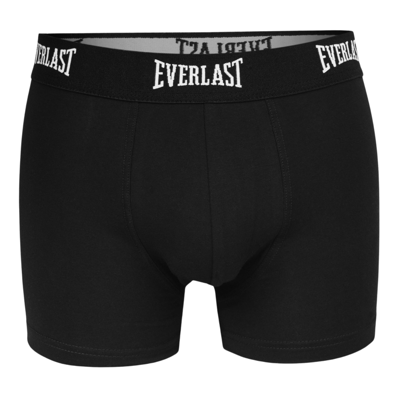 Bokserki męskie Everlast czarne z czarną gumą