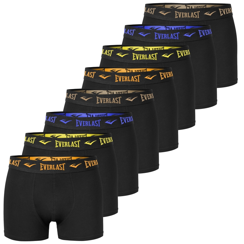 Komplet bokserek męskich Everlast czarnych 8 sztuk