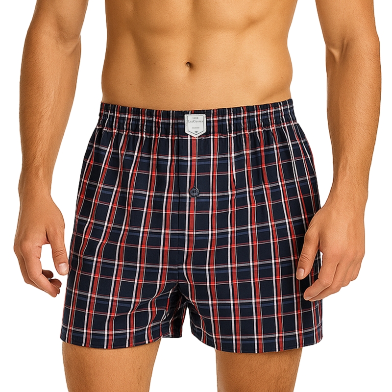 Bokserki Lee Cooper czerwona kratka