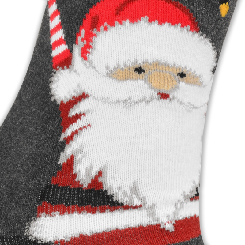 Wzór Mikołaja na szarej skarpecie Lee Cooper