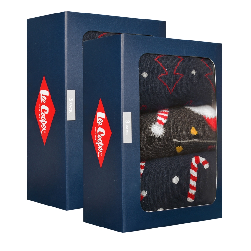 Opakowanie świątecznych skarpet męskich Lee Cooper
