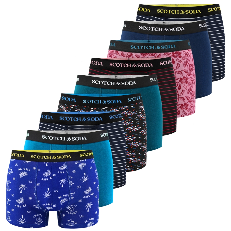 Bokserki męskie Scotch & Soda 9 sztuk w kolorze mix