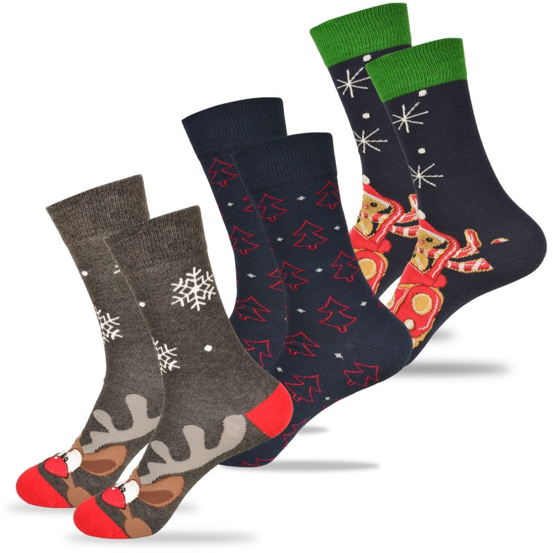 Skarpety Lee Cooper z reniferem, misiem i choinkami