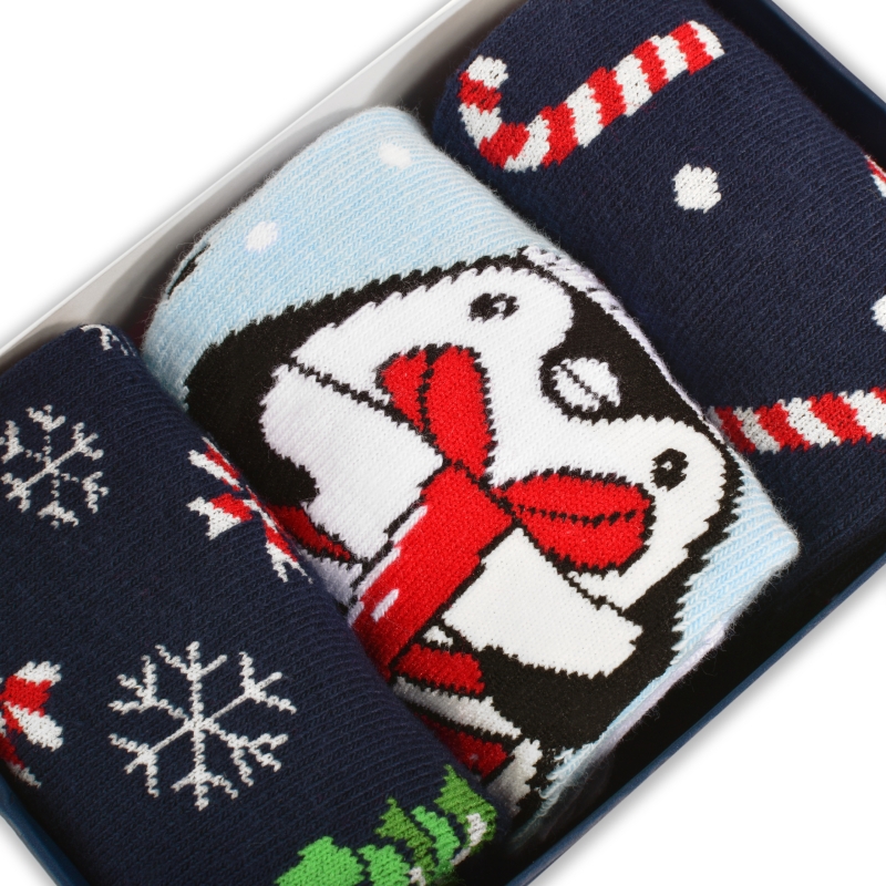 Skarpety świąteczne Lee Cooper złożone w pudełku