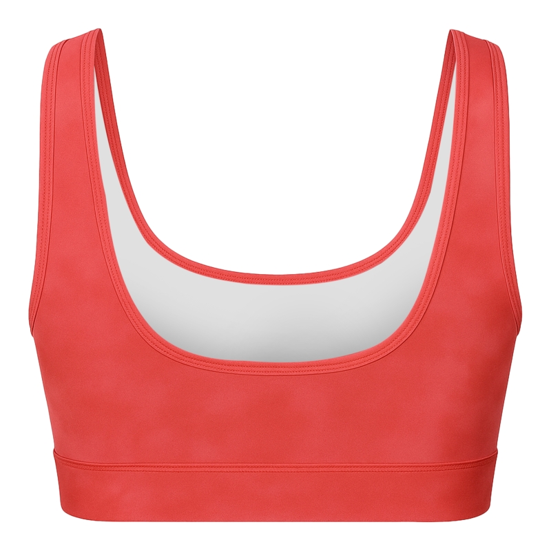 Champion top kąpielowy damski różowy tył