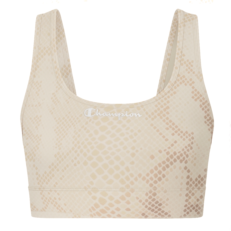 Champion top kąpielowy damski szary skóra węża