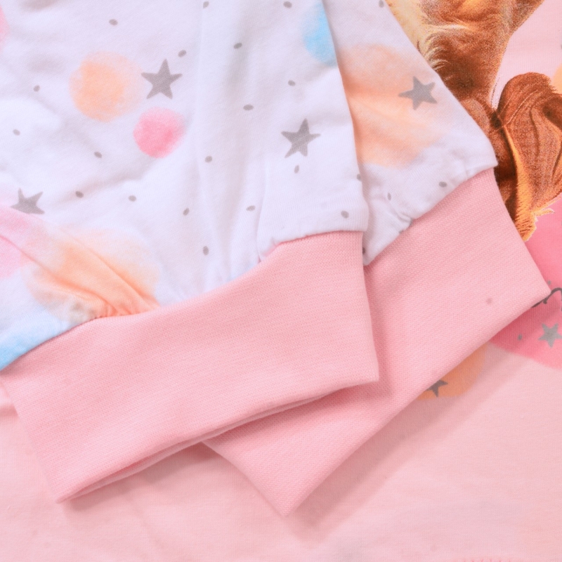 Różowe ściągacze w piżamie damskiej Cornette