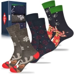 Lee Cooper Świąteczne Skarpety Damskie Wzór Święta 3 Pary Na Prezent