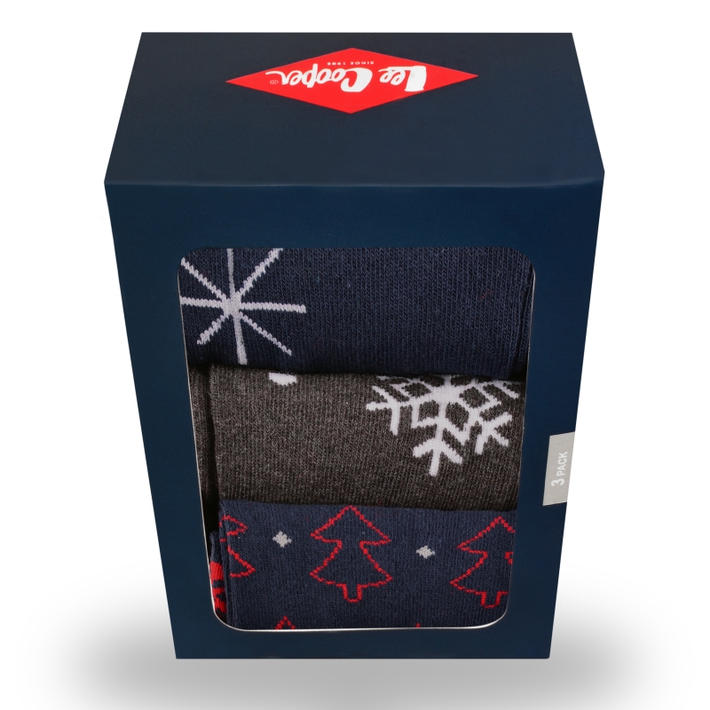 Opakowanie skarpet damskich Lee Cooper świątecznych