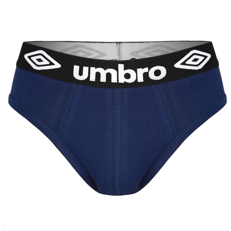 Granatowe slipy męskie Umbro z logo na gumie