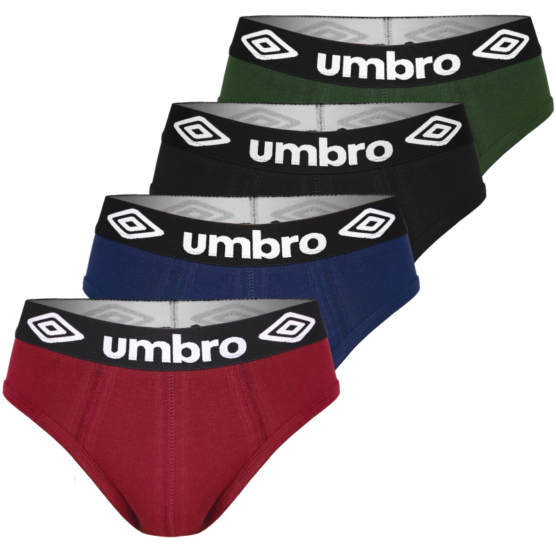 Slipy męskie Umbro czerwone z czarną gumą