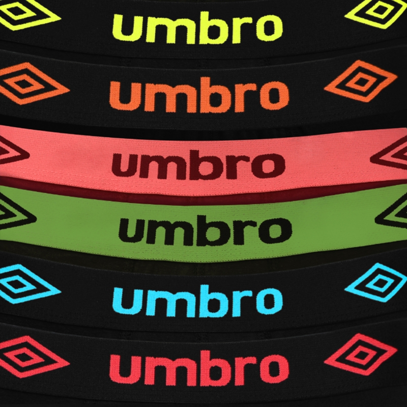 Bawełniane bokserki UMBRO – 6-pak męski w różnorodnej kolorystyce