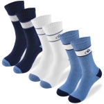 SCOTCH&SODA Skarpety Męskie Długie 3 Pary Bawełna Białe Niebieskie